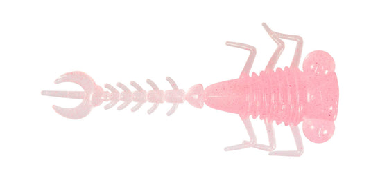 Z MAN MF LARVAZ Pink Glow Z Man Micro Finesse LarvaZ