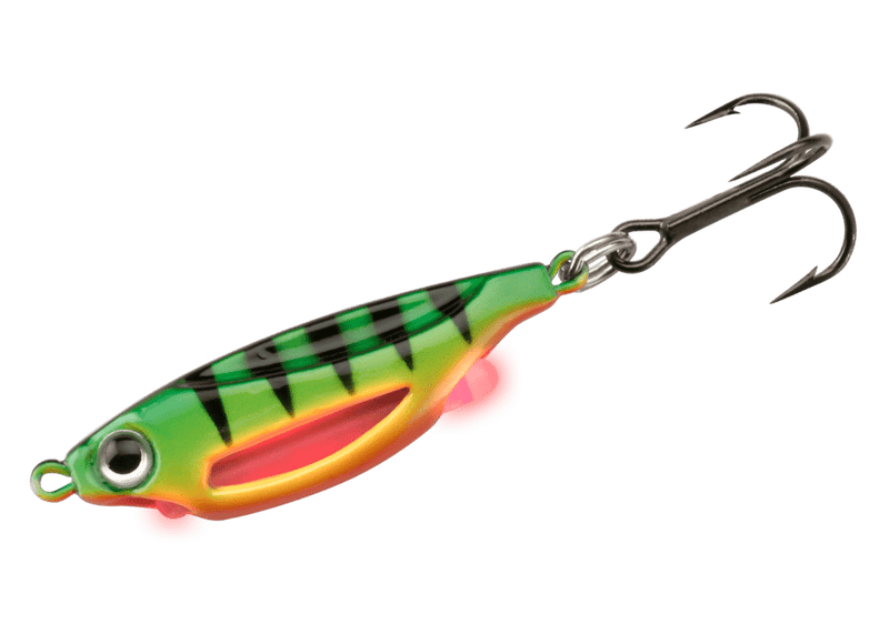 Load image into Gallery viewer, 13 FISHING FLASH BANG 3-8 / Firetiger 13 Fishing Flash Bang Jigging Rattle Ice Spoon Jig
