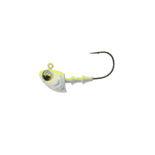 6TH SENSE ALL JIGS 1-16 / Chartreuse Minnow / 4 6TH Sense Fishing Crappie Jig Head