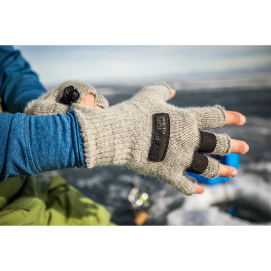 Clam Wooly Fingerless Gloves | Fishing World Canada