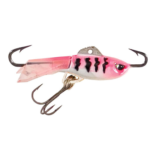 ACME ALL ICE 1" / Pink Tiger Glow Acme Ice Hyper-Rattle Glide Bait