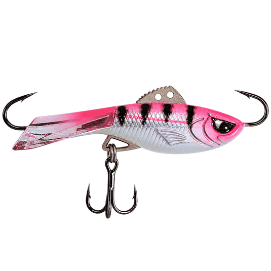 ACME HYPER RATTLE 1.5" / Pink Tiger Glow Acme Hyper-Rattle Glide Bait
