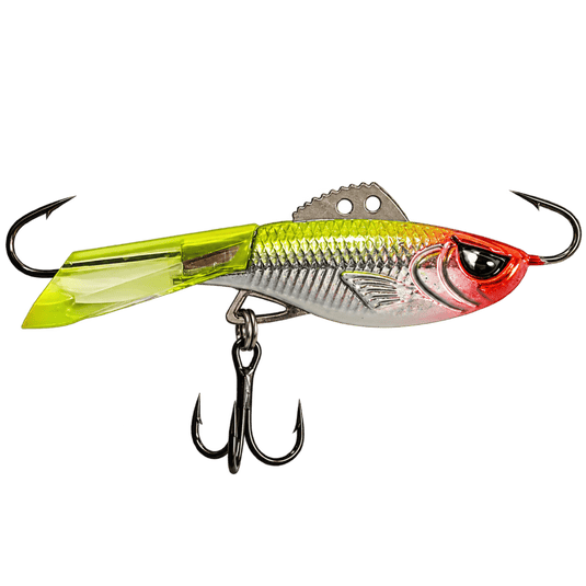ACME HYPER RATTLE 1.5" / Yellow Red Glow Acme Hyper-Rattle Glide Bait