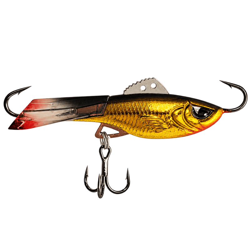 Load image into Gallery viewer, ACME HYPER RATTLE 2" / Black Gold Acme Hyper-Rattle Glide Bait
