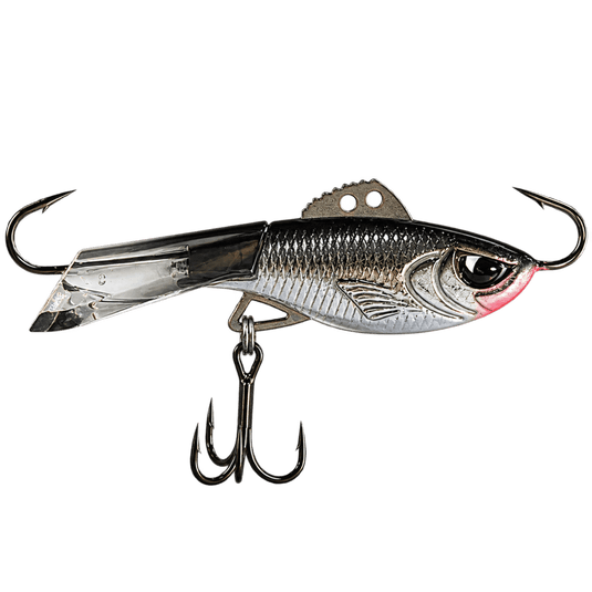 ACME HYPER RATTLE 2" / Black Silver Acme Hyper-Rattle Glide Bait