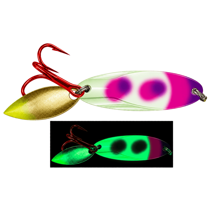 Load image into Gallery viewer, ACME ICE SPOONS 1-8 / Barbie Acme Bladed Kastmaster Moonshine Glow
