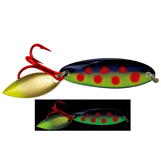 ACME ICE SPOONS 1-8 / JJ Mac Acme Bladed Kastmaster Moonshine Glow