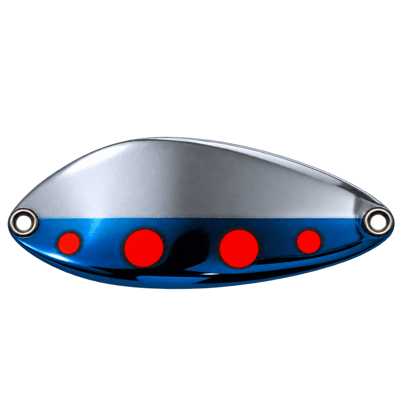 Load image into Gallery viewer, ACME LITTLE CLEO 2-5 / Orange Dot Blue Nickle Acme Little Cleo Casting Spoon
