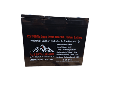 ALBERTA LITHIUM MARINE Alberta Lithium 12.8V-100Ah Deep Cycle Life PO4