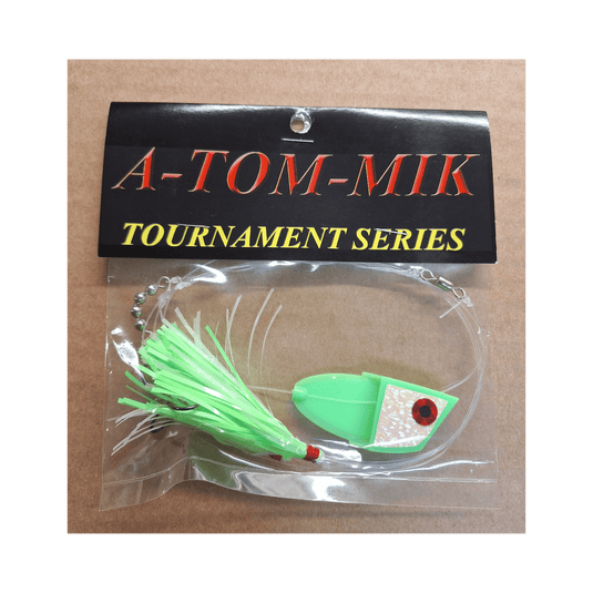 ATOM-MIK BAIT/MEAT HEADS Green Glow Crush A-Tom-Mik Meat Rigs