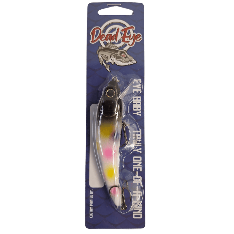 Load image into Gallery viewer, BANDIT TROLLING BODYBAITS Black Wonderbread Dead Eye Custom Eye Baby

