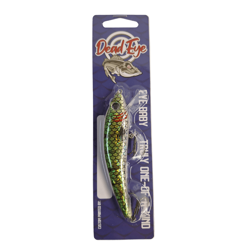 Load image into Gallery viewer, BANDIT TROLLING BODYBAITS Green Perch Dead Eye Custom Eye Baby
