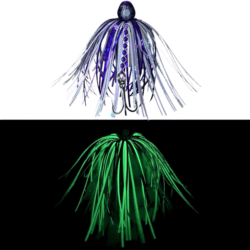Load image into Gallery viewer, BEAVER'S LURES FLIES Purple Pirate Beaver's Lures Big Eyed Trolling Fly

