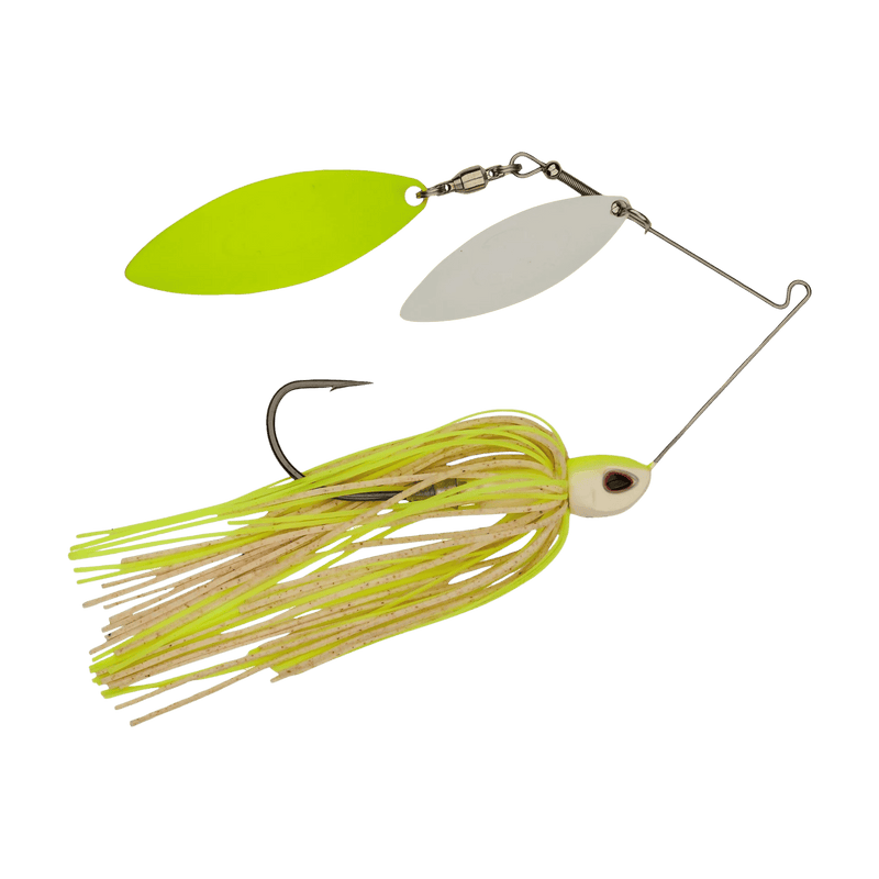 Load image into Gallery viewer, BERKLEY POWER BLADE DW 1-2 / White-Chart WC Berkley Power Blade Compact Double Willow Spinnerbait

