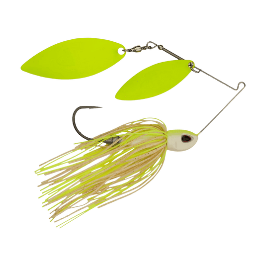 BERKLEY POWER BLADE DW 1oz / White-Chart CC Berkley Power Blade Compact Double Willow Spinnerbait