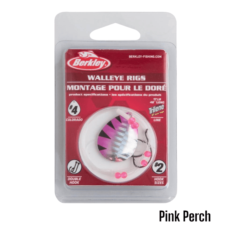 Load image into Gallery viewer, BERKLEY SPINNERS 04 / Pink Perch Berkley Walleye Rigs
