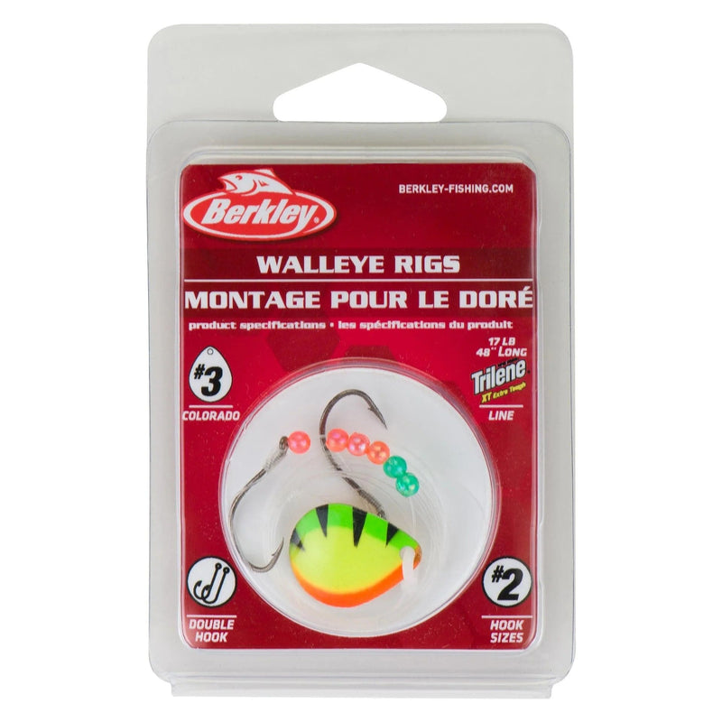 Load image into Gallery viewer, BERKLEY SPINNERS 4 / Fire Perch Berkley Walleye Rigs
