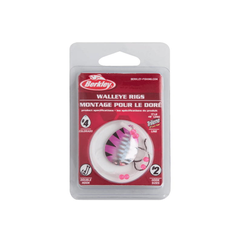 Load image into Gallery viewer, BERKLEY SPINNERS 4 / Pink Perch Berkley Walleye Rigs
