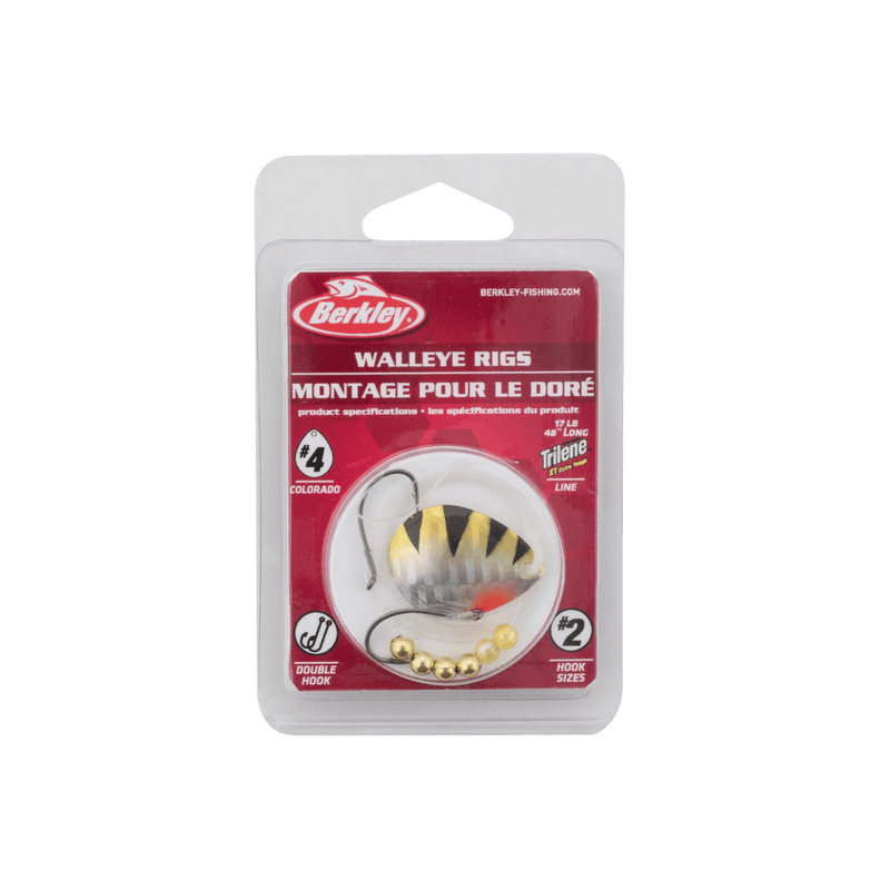 Load image into Gallery viewer, BERKLEY SPINNERS 4 / Yellow Perch Berkley Walleye Rigs
