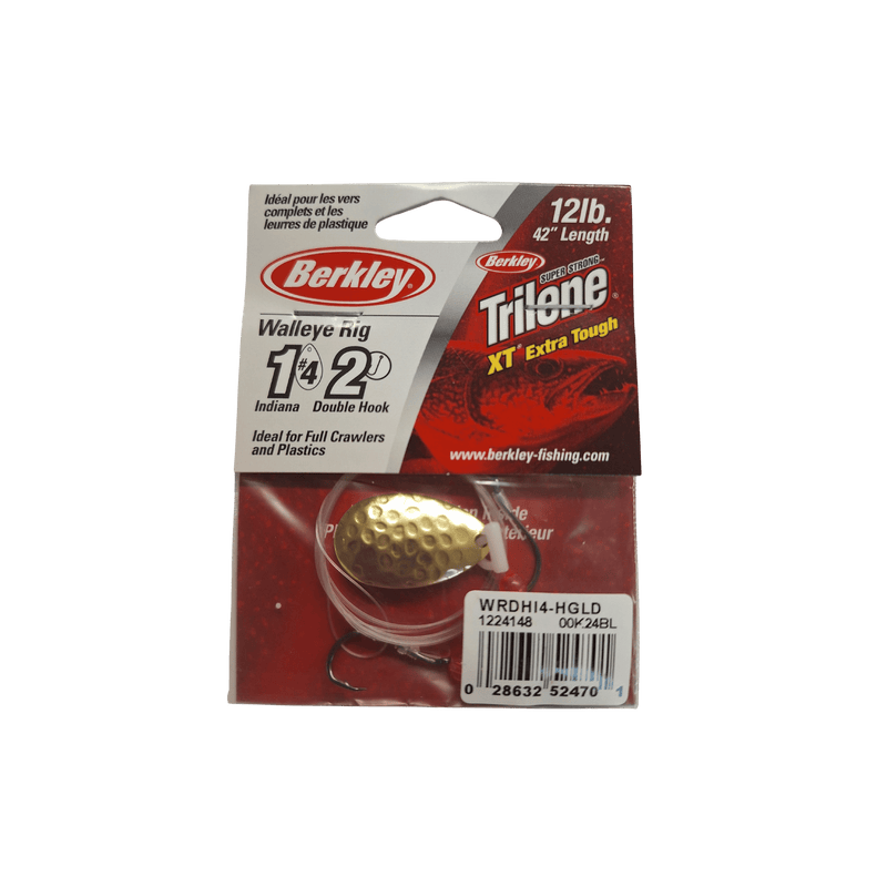 Load image into Gallery viewer, BERKLEY WORM HARNESS 4 / Hammered Gold Berkley Walleye Rig - Indiana
