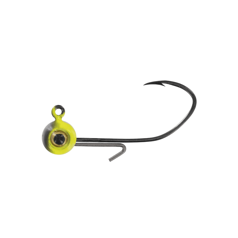 Load image into Gallery viewer, BIG BITE BAITS WALLEYE/PERCH JIGS 1-4 / Black/Chartreuse Big Bite Baits Jig Elite
