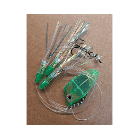 BIG WEENIE BAIT/MEAT HEADS Pole Dancer UV Big Weenie Cut Bait Rig