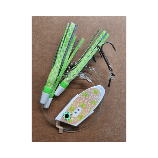 BIG WEENIE BAIT/MEAT HEADS Spotted Dick Glow Big Weenie Cut Bait Rig