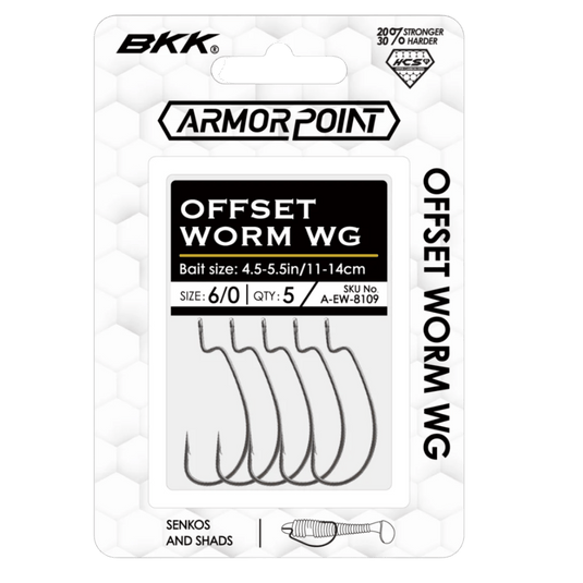 BKK BASS HOOKS BKK Armor-Point Offset Worm WG