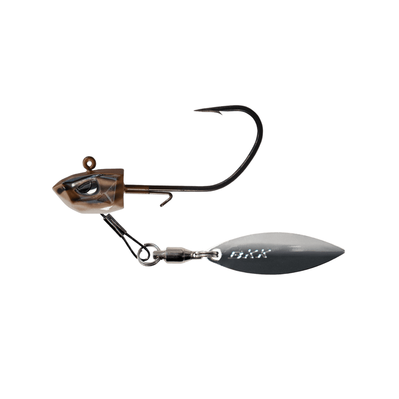 Load image into Gallery viewer, BKK WALLEYE/PERCH JIGS 1-4oz / 1-0 / Natural Goby BKK Refrax Underspin Jig

