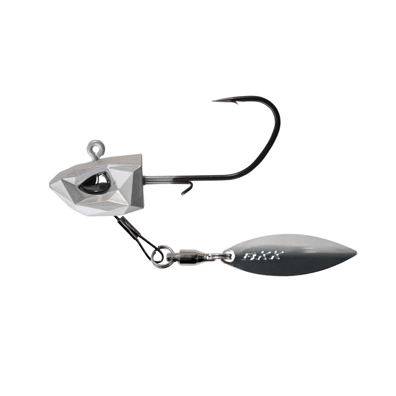 Load image into Gallery viewer, BKK WALLEYE/PERCH JIGS 1-4oz / 1-0 / White BKK Refrax Underspin Jig

