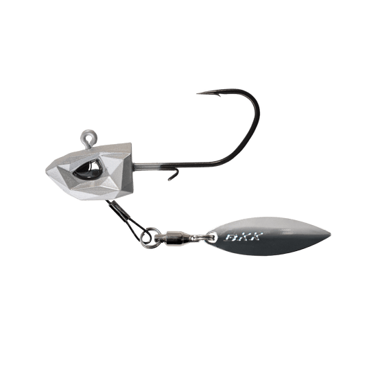 BKK WALLEYE/PERCH JIGS 1-4oz / 1-0 / White BKK Refrax Underspin Jig