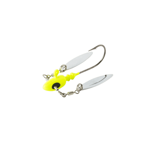 BOBBY GARLAND WALLEYE/PERCH JIGS 1-16 / MO' Glo Chartreuse Bobby Garland Head Turn'R Jig Head