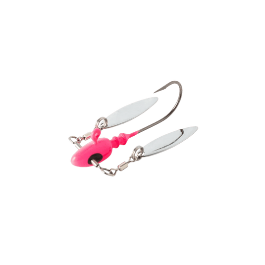 BOBBY GARLAND WALLEYE/PERCH JIGS 1-16 / MO' Glo Pink Bobby Garland Head Turn'R Jig Head