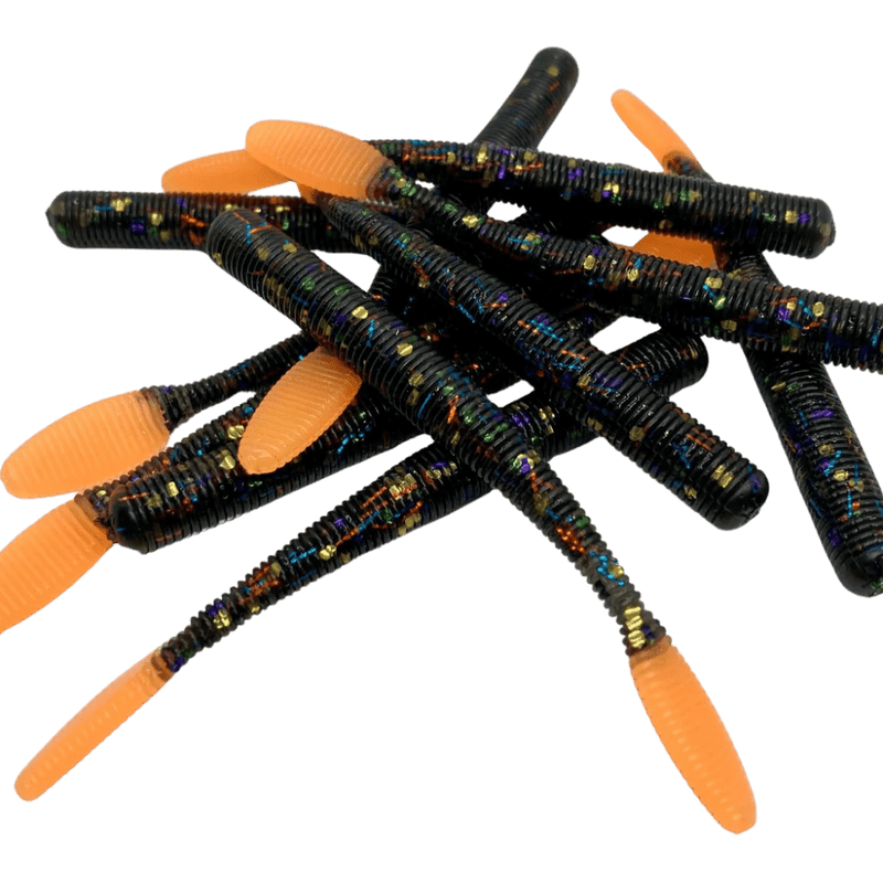 Load image into Gallery viewer, BONDY BAIT WORMS 3.75&quot; / Bluegill Orange Bondy Bait Worm
