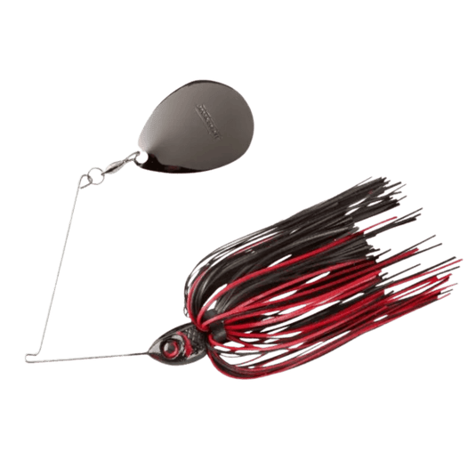 BOOYAH SPINNERBAIT/BUZZBAIT 1/2oz / Black/Red Booyah Moon Talker Spinnerbait