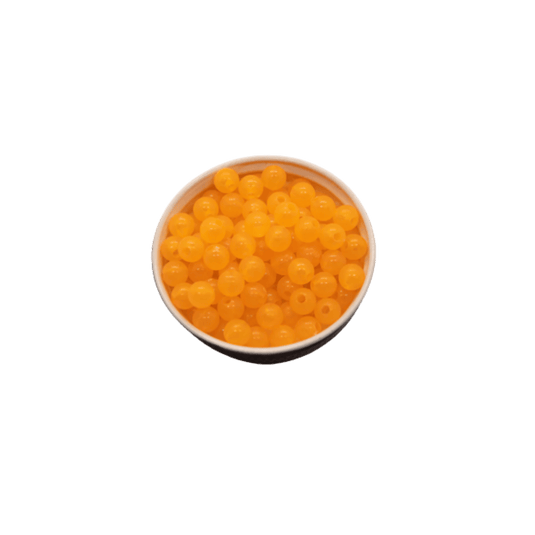 BOUNTY TACKLE CO STEELHEAD GEAR 8MM / Orange Crush Glowstone Bounty Tackle Acrylic Beads