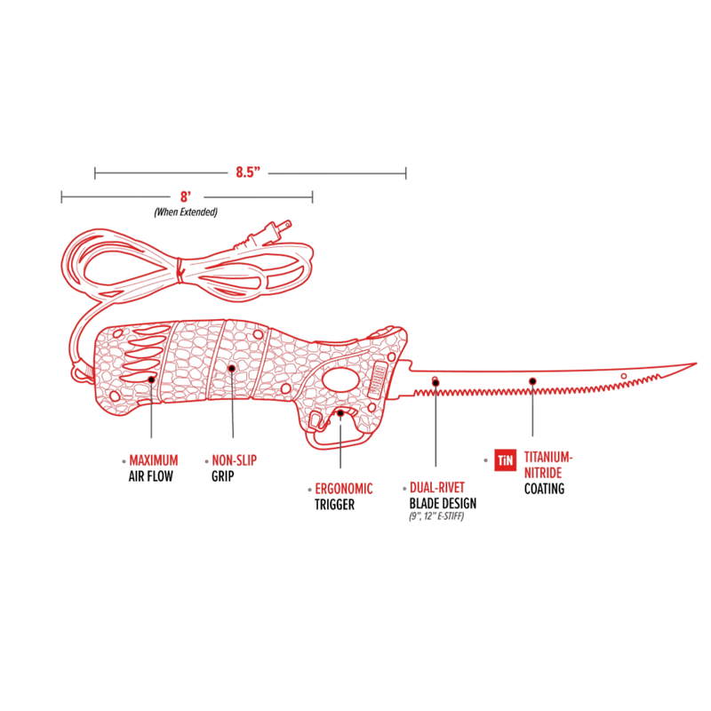 Load image into Gallery viewer, BUBBA FISHING KNIVES Bubba 110V Electric Corded Fillet Knife
