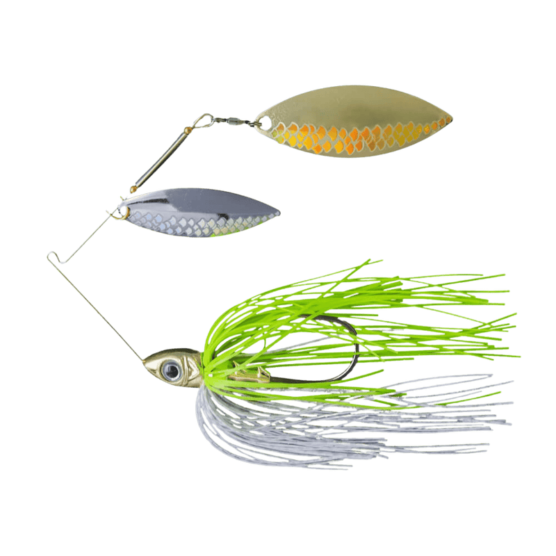 Load image into Gallery viewer, BUCKEYE SPINNERBAIT/BUZZBAIT 1-2 / White/Chartreuse Buckeye Lures Select Spinnerbait
