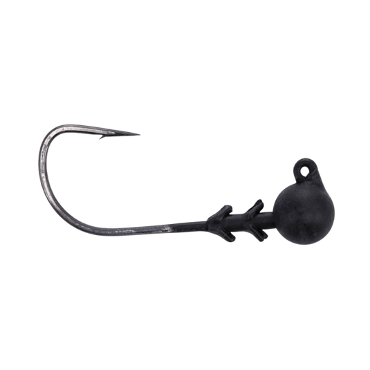 BUCKEYE WALLEYE/PERCH JIGS 1-8 / Matte Black Buckeye Lures G-Stroll Jig Head