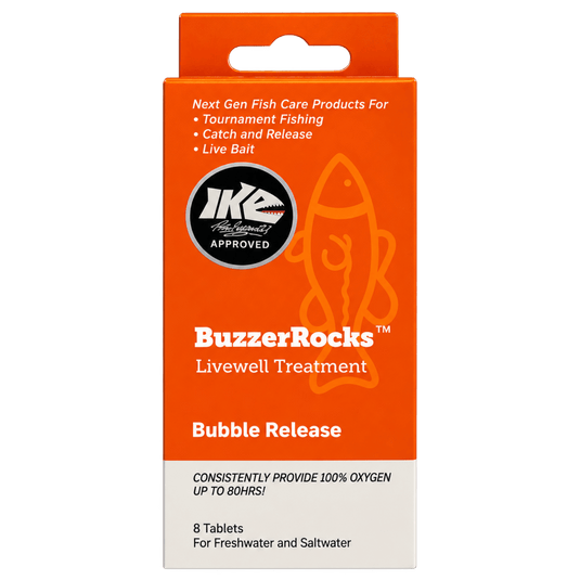 BUZZ ROCK FISHING MISCELLANEOUS Buzzer Rocks Livewell Treatment Bubble Release