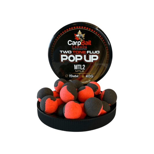 CARPBAIT CANADA CARP/CATFISH 15MM / Creamy Chocolate-Orange CarpBait Canada Two Tone Pop Up