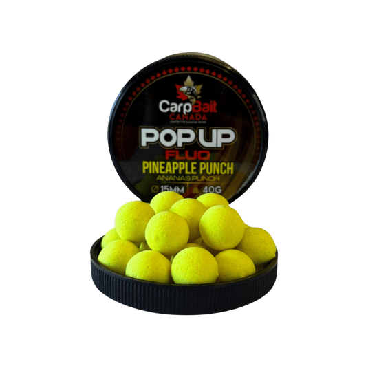 CARPBAIT CANADA CARP/CATFISH 15MM / Pineapple Punch CarpBait Canada Pop Up Fluo