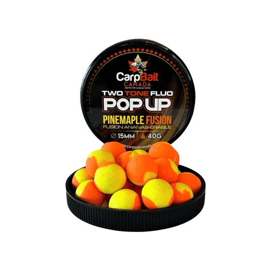 CARPBAIT CANADA CARP/CATFISH 15MM / Pinemaple Fusion CarpBait Canada Two Tone Pop Up
