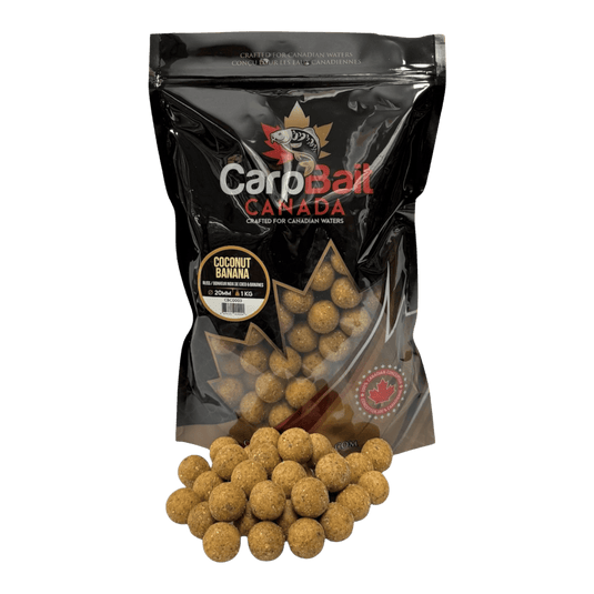 CARPBAIT CANADA CARP/CATFISH 20MM / Coconut & Banana CarpBait Canada Boilies