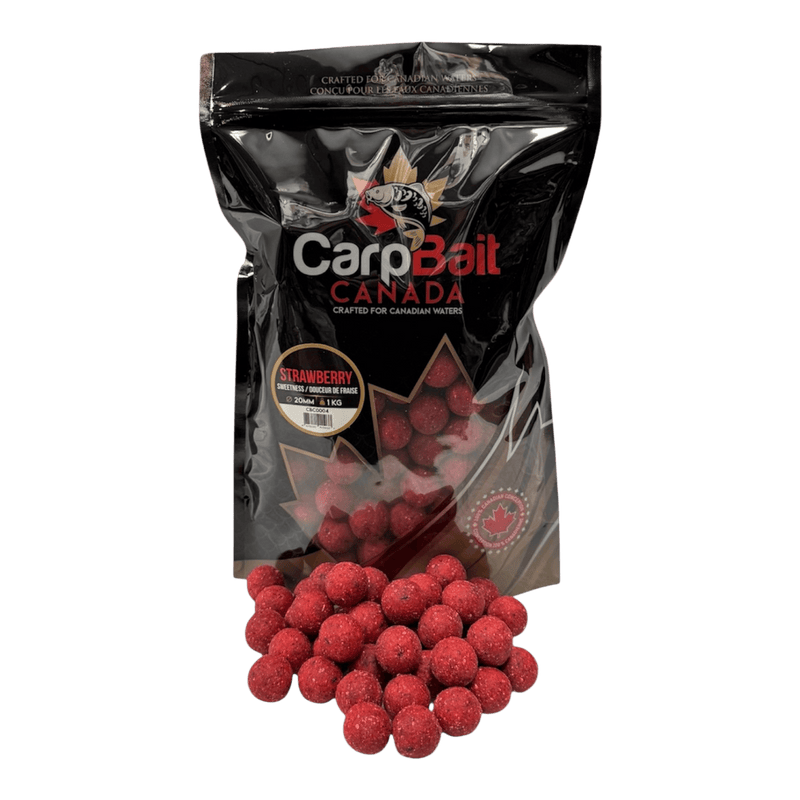 Load image into Gallery viewer, CARPBAIT CANADA CARP/CATFISH 20MM / Strawberry Sweetness CarpBait Canada Boilies
