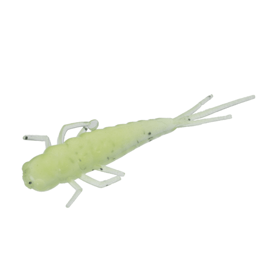 CLAM ALL ICE 1.25" / Chartreuse-Pearl Glow Clam Twitch Fly