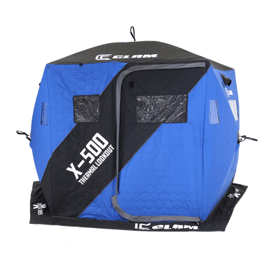 CLAM HUB SHELTERS LARGE Clam X-500 Lookout Thermal Hub Ice Shelter