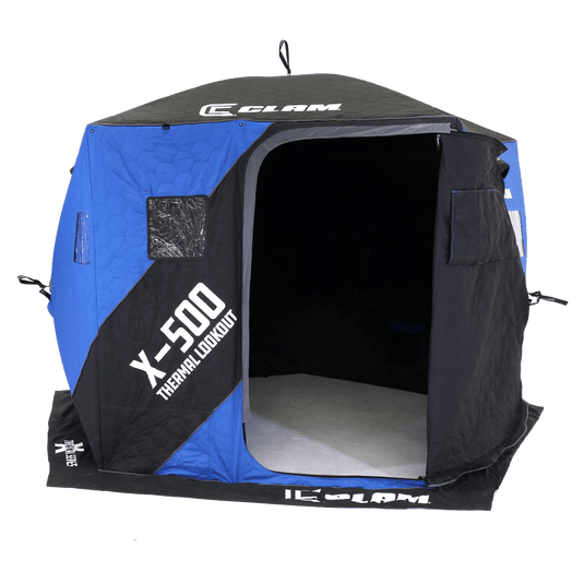 CLAM HUB SHELTERS LARGE Clam X-500 Lookout Thermal Hub Ice Shelter