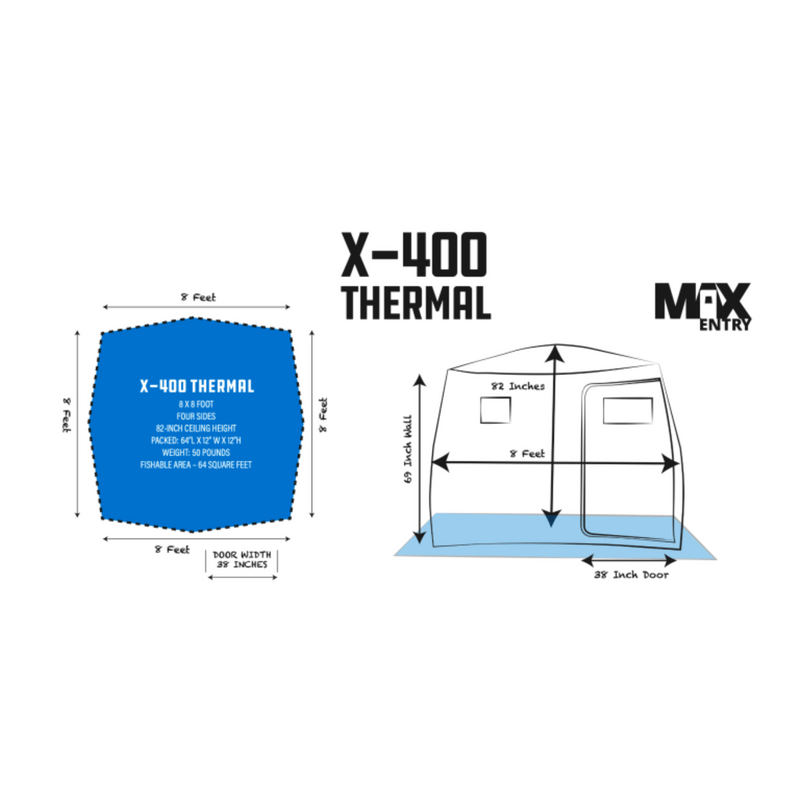 Load image into Gallery viewer, CLAM HUB X400 Clam X-400 Thermal Ice Hub Shelter
