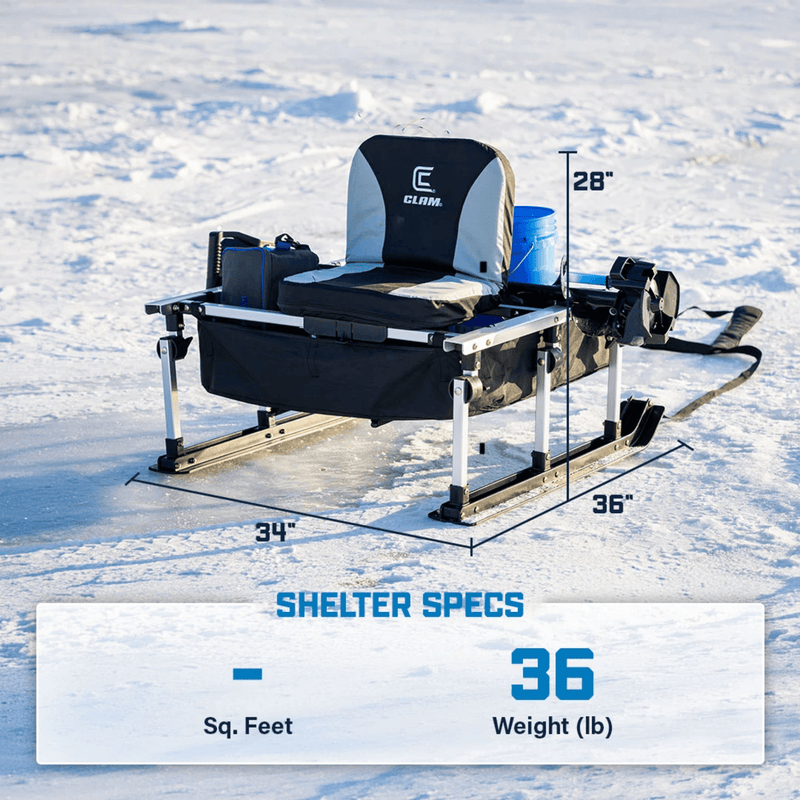 Load image into Gallery viewer, CLAM PACK SLED Clam Pack Sled
